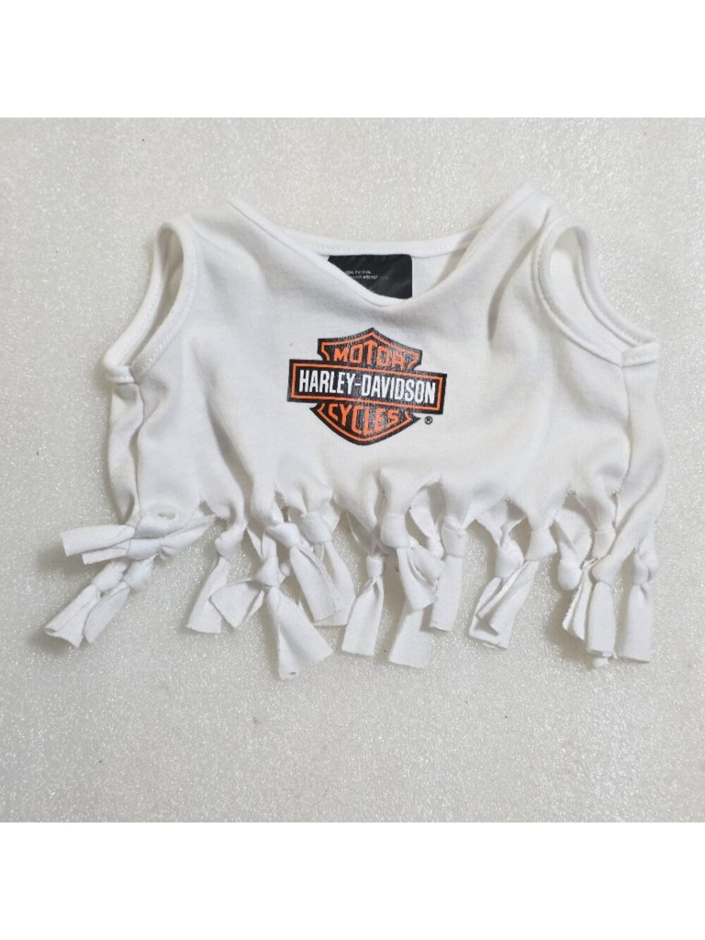 Harley-Davidson Motor Cycles White Tank Top Fringe for stuffed animals‎ 2004